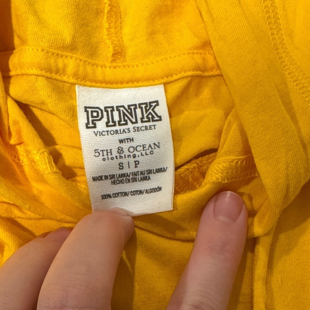 PINK Victoria's Secret Bright Yellow Top - Picture 2 of 2